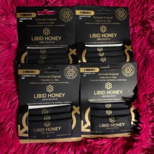 Libid Honey suplemento orgánico libido booster empaques miel natural El Bandido Import